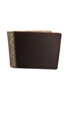 Cartera Detalle Étnico Piel Marrón - Silbon