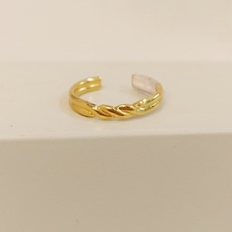 Anillo Fino Mini Rosca Dorado