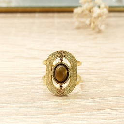 [PM25030] Anillo Oráculo Marrón Dorado